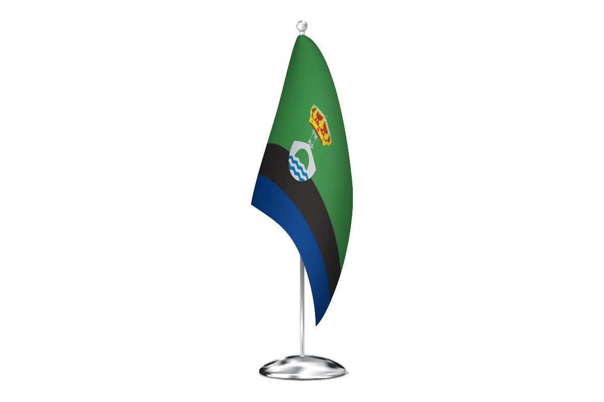 Bandera de despacho de Madrigal de la Vera de alta calidad