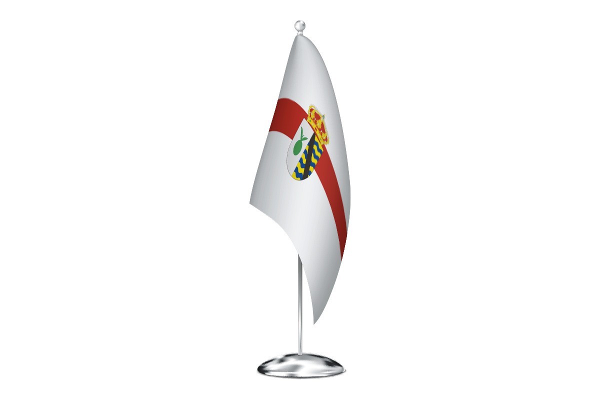 Bandera de despacho de Oliva de Plasencia de alta calidad