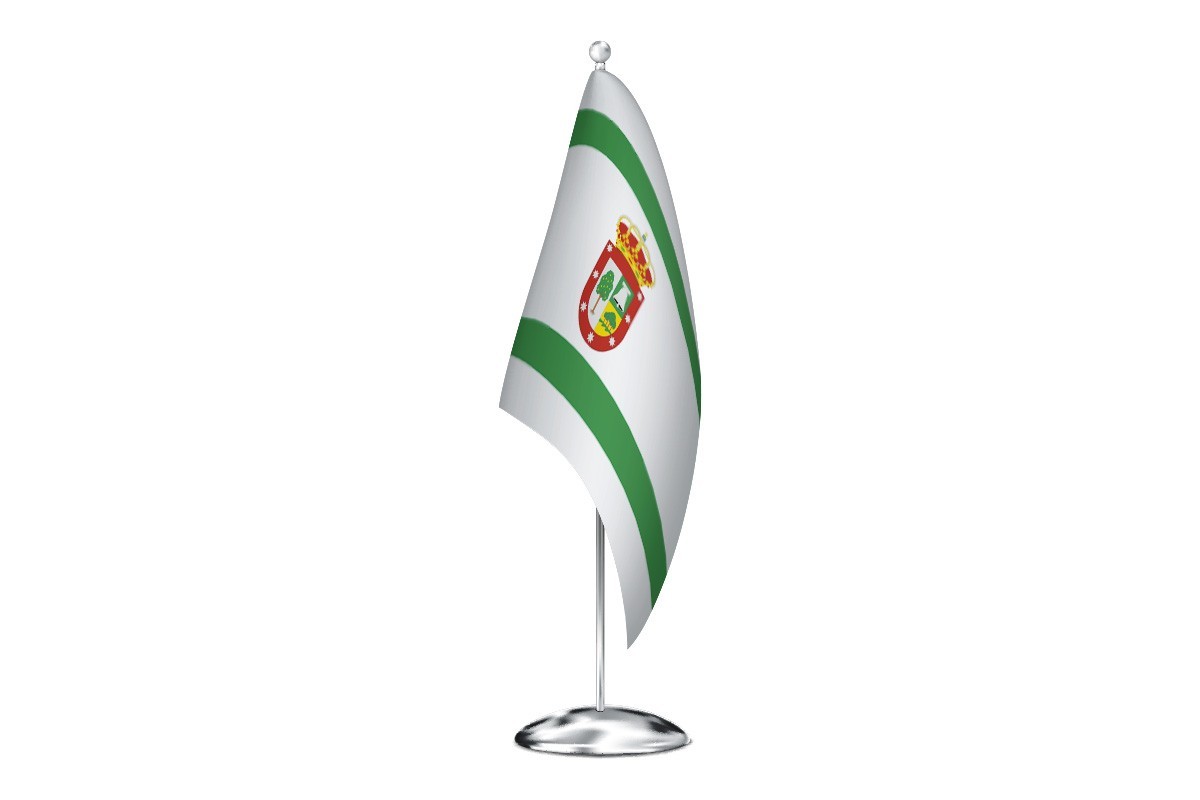 Bandera de despacho de Peraleda de la Mata de alta calidad