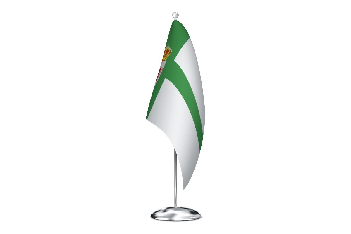 Bandera de despacho de Perales del Puerto de alta calidad