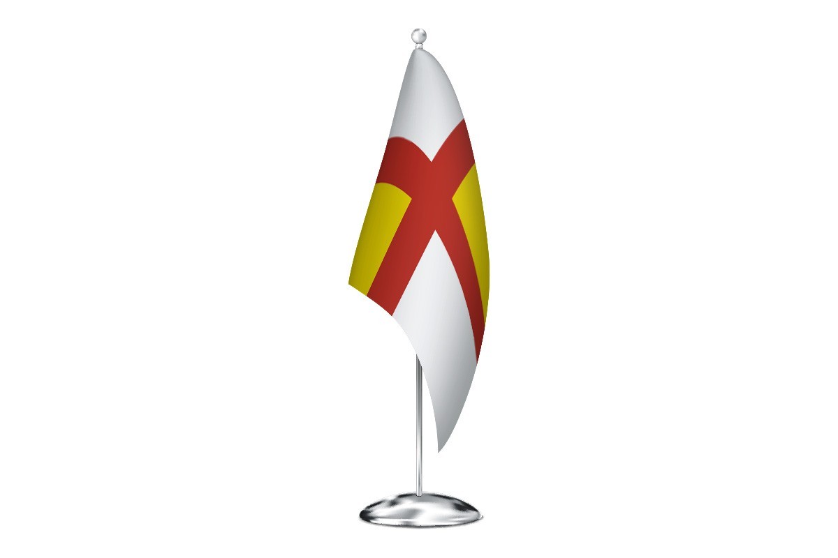 Bandera de despacho de Puebla de la Reina de alta calidad