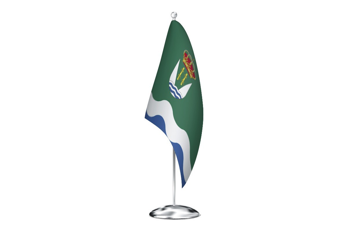 Bandera de despacho de Valdecañas de Tajo de alta calidad