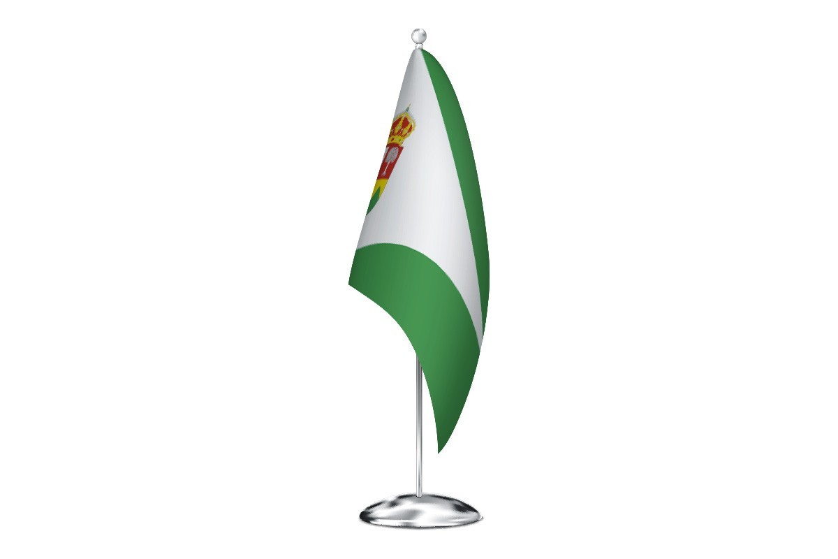 Bandera de despacho de Villanueva de la Sierra de alta calidad