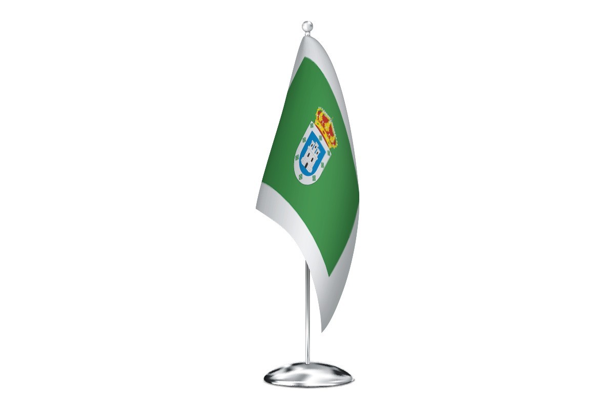 Bandera de despacho de Villasbuenas de Gata de alta calidad