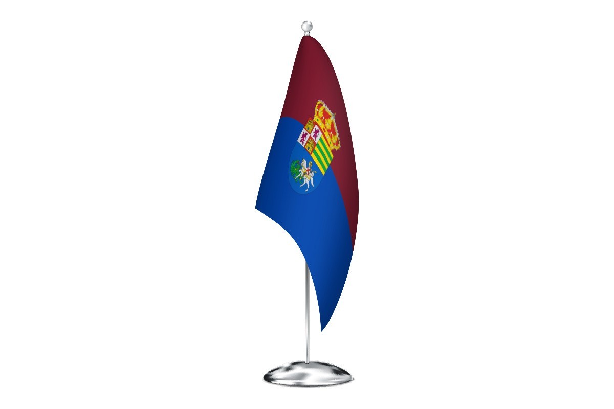 Bandera de despacho de Alcalá de los Gazules de alta calidad