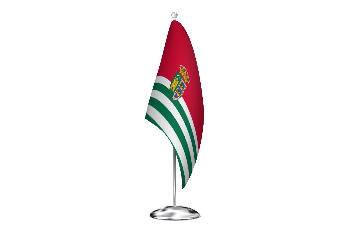 Bandera de despacho de Puebla de Guzmán de alta calidad