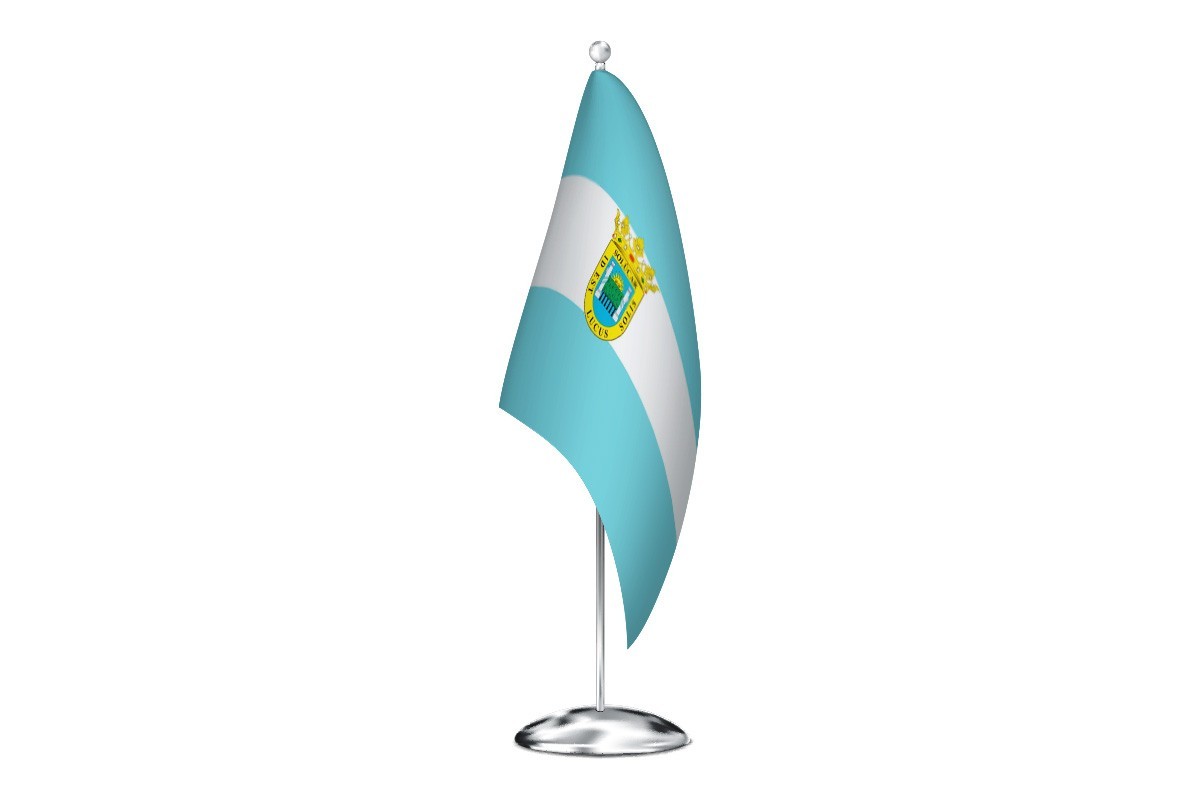 Bandera de despacho de Sanlúcar la Mayor de alta calidad