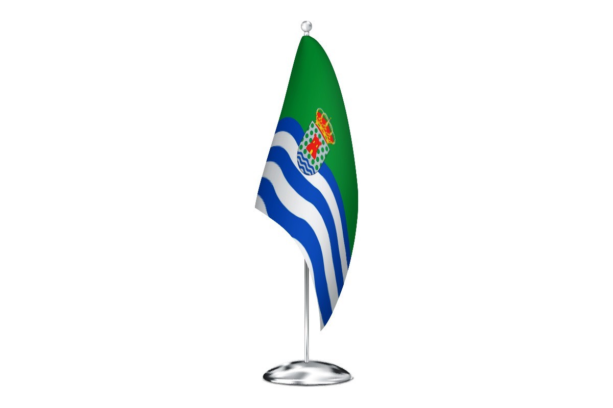 Bandera de despacho de Totalán de alta calidad