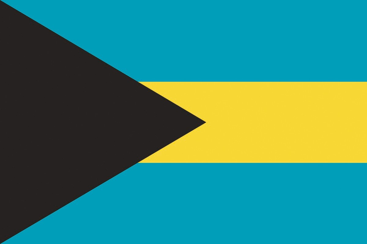 Bandera de despacho de Bahamas de alta calidad