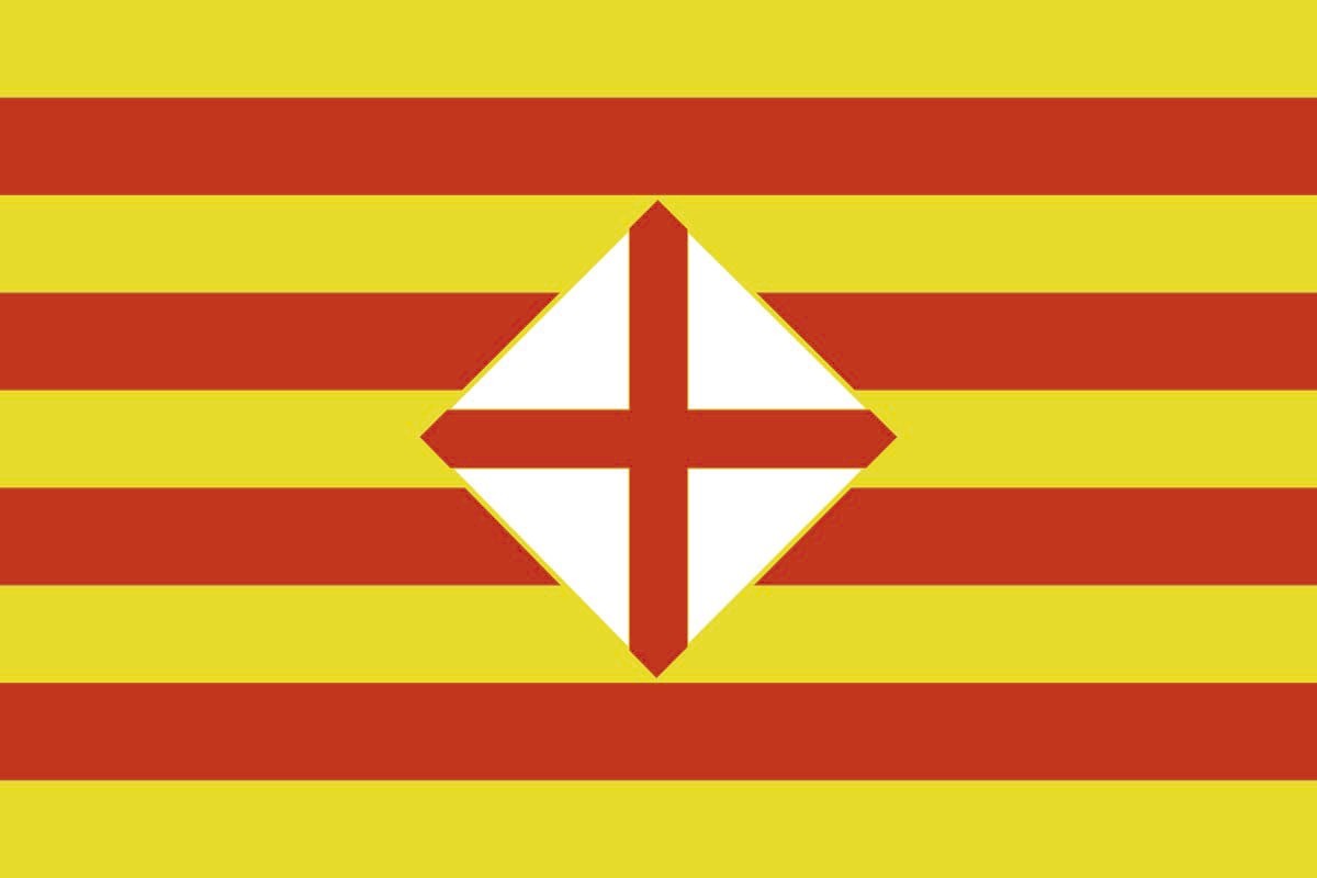 Bandera de despacho de Barcelona provincia de alta calidad