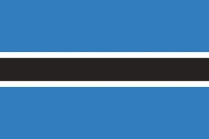 Bandera de despacho de Bostsuana sin escudo de alta calidad Bandera de despacho de Bostsuana sin escudo de alta calidad