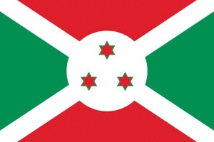 Bandera de despacho de Burundi con escudo de alta calidad Bandera de despacho de Burundi con escudo de alta calidad