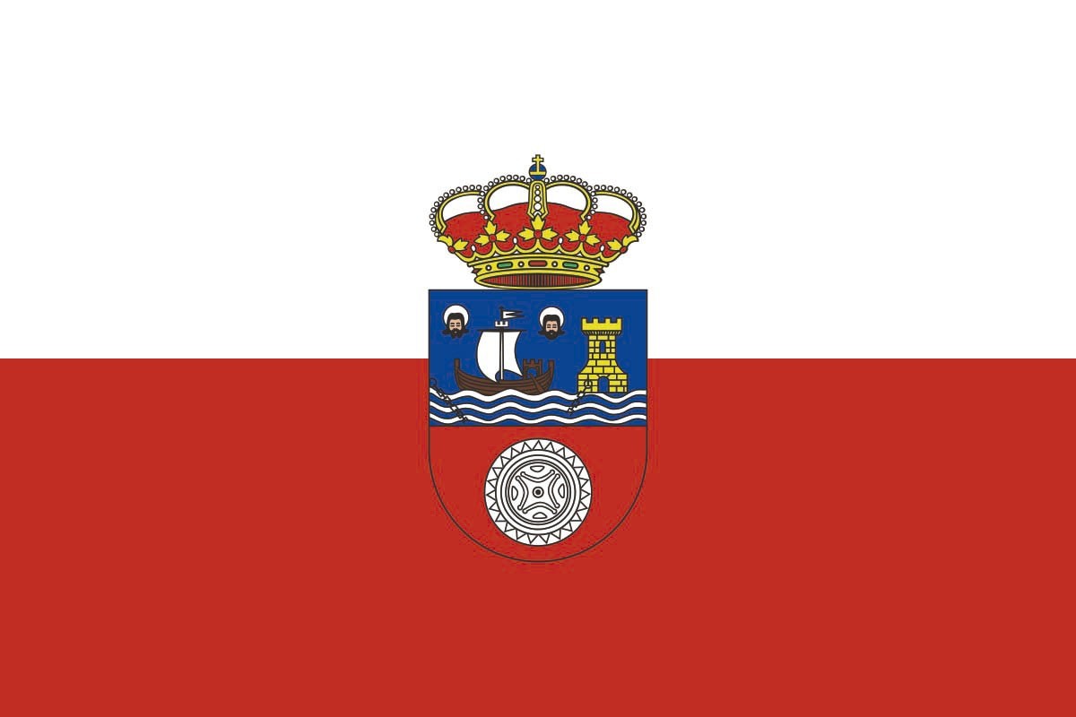 Bandera de despacho de Cantabria con escudo de alta calidad Bandera de despacho de Cantabria con escudo de alta calidad