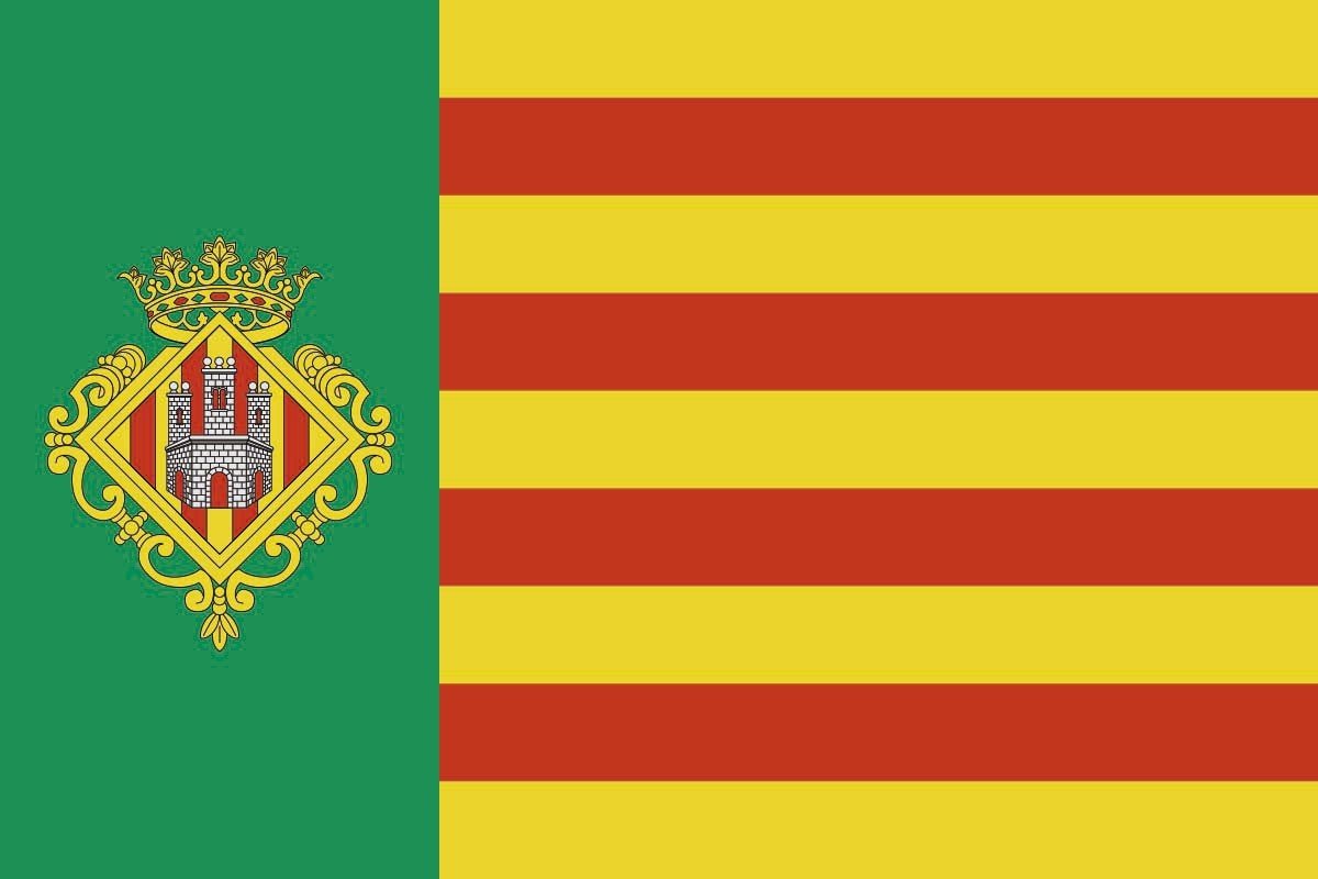 Bandera de despacho de Castellón provincia de alta calidad