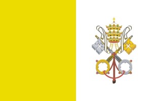 Bandera de despacho de Ciudad del Vaticano de alta calidad