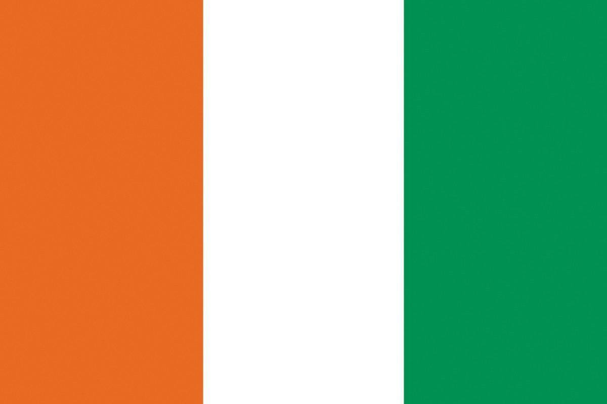 Bandera de despacho de Costa de Marfil sin escudo de alta calidad Bandera de despacho de Costa de Marfil sin escudo de alta calidad