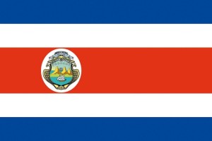 Bandera de despacho de Costa Rica con escudo de alta calidad