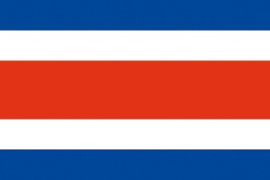 Bandera de despacho de Costa Rica sin escudo de alta calidad Bandera de despacho de Costa Rica sin escudo de alta calidad