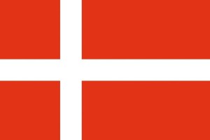 Bandera de despacho de Dinamarca de alta calidad