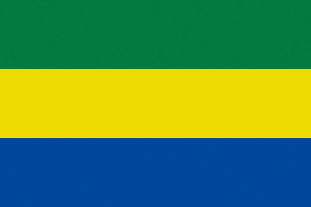Bandera de despacho de Gabon sin escudo de alta calidad Bandera de despacho de Gabon sin escudo de alta calidad