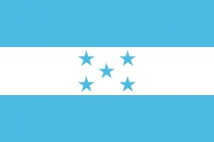 Bandera de despacho de Honduras con escudo de alta calidad