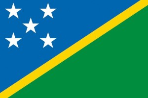 Bandera de despacho de Islas Salomon de alta calidad