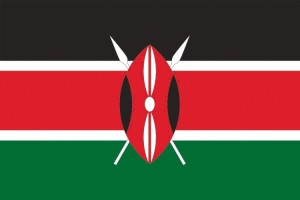 Bandera de despacho de Kenia de alta calidad