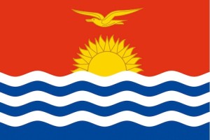 Bandera de despacho de Kiribati de alta calidad