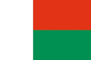 Bandera de despacho de Madagascar sin escudo de alta calidad