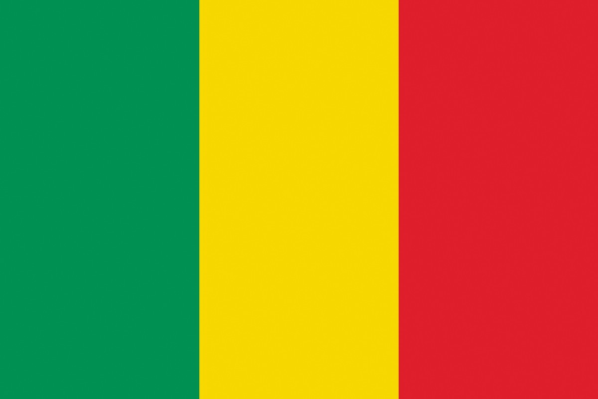 Bandera de despacho de Mali sin escudo de alta calidad