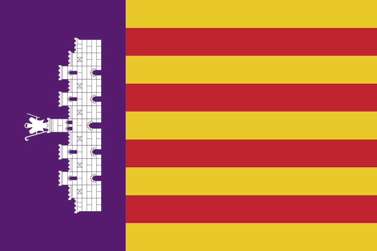 Bandera de despacho de Mallorca de alta calidad