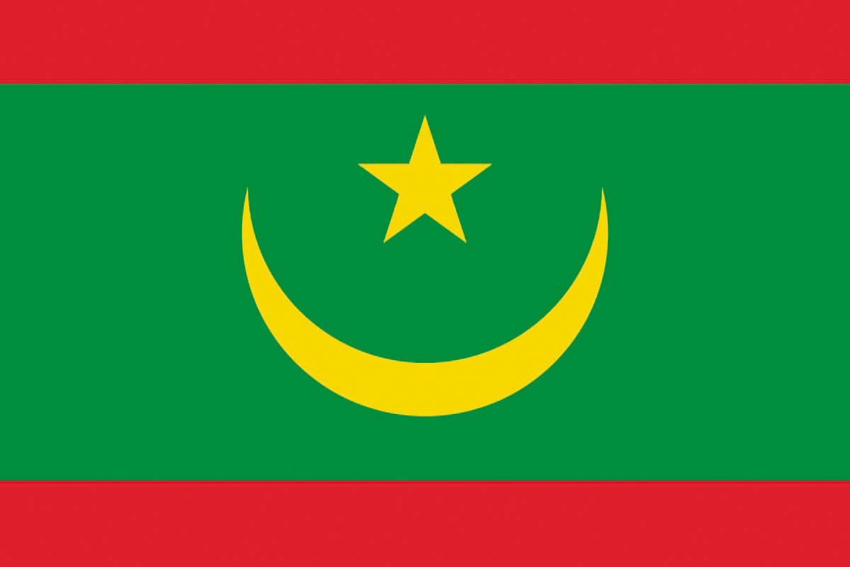 Bandera de despacho de Mauritania de alta calidad