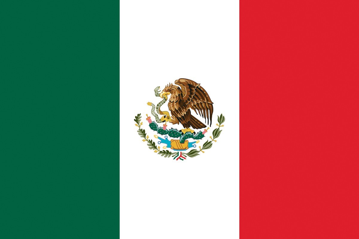 Bandera de despacho de Mexico de alta calidad