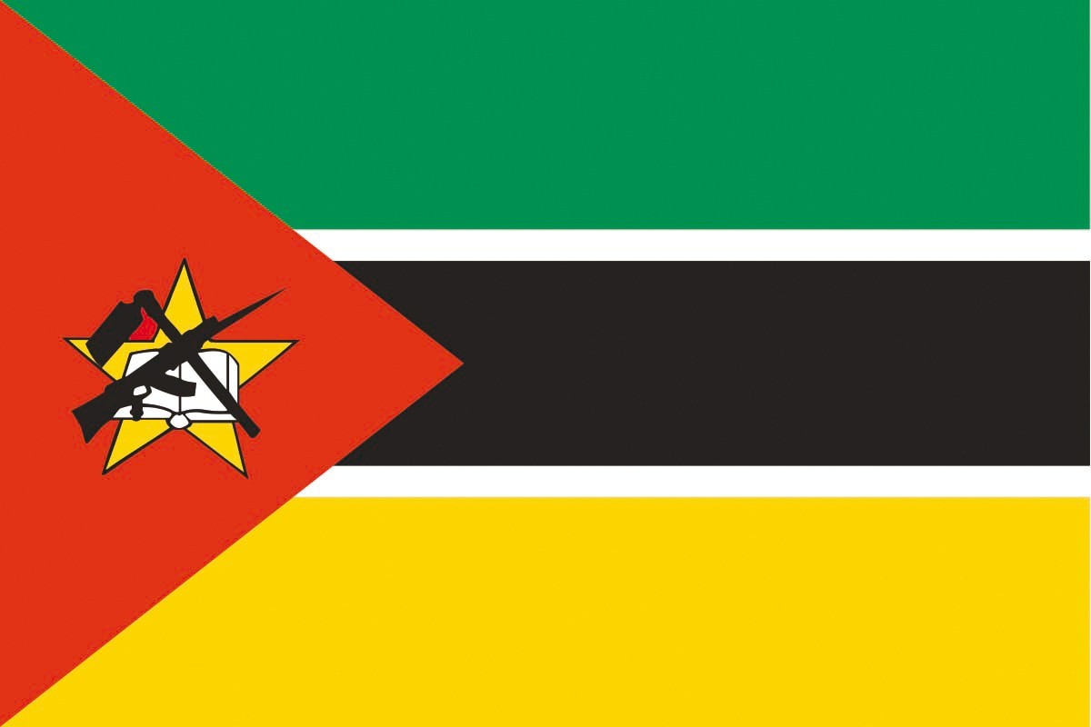 Bandera de despacho de Mozambique alta calidad Bandera de despacho de Mozambique alta calidad