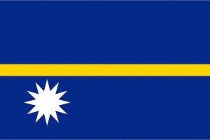 Bandera de despacho de Nauru de alta calidad