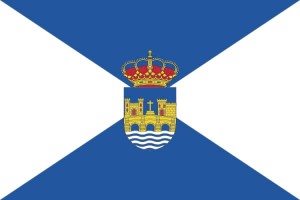 Bandera de despacho de Pontevedra de alta calidad