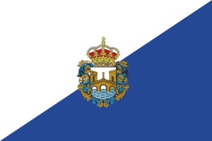 Bandera de despacho de Pontevedra provincia de alta calidad Bandera de despacho de Pontevedra provincia de alta calidad