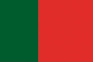 Bandera de despacho de Portugal sin escudo de alta calidad