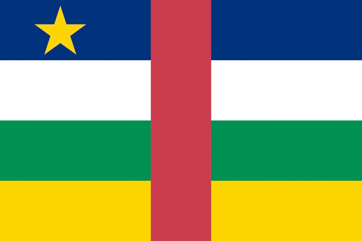 Bandera de despacho de Republica Centro Africana de alta calidad