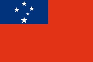 Bandera de despacho de Samoa de alta calidad