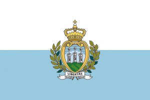 Bandera de despacho de San Marino de alta calidad