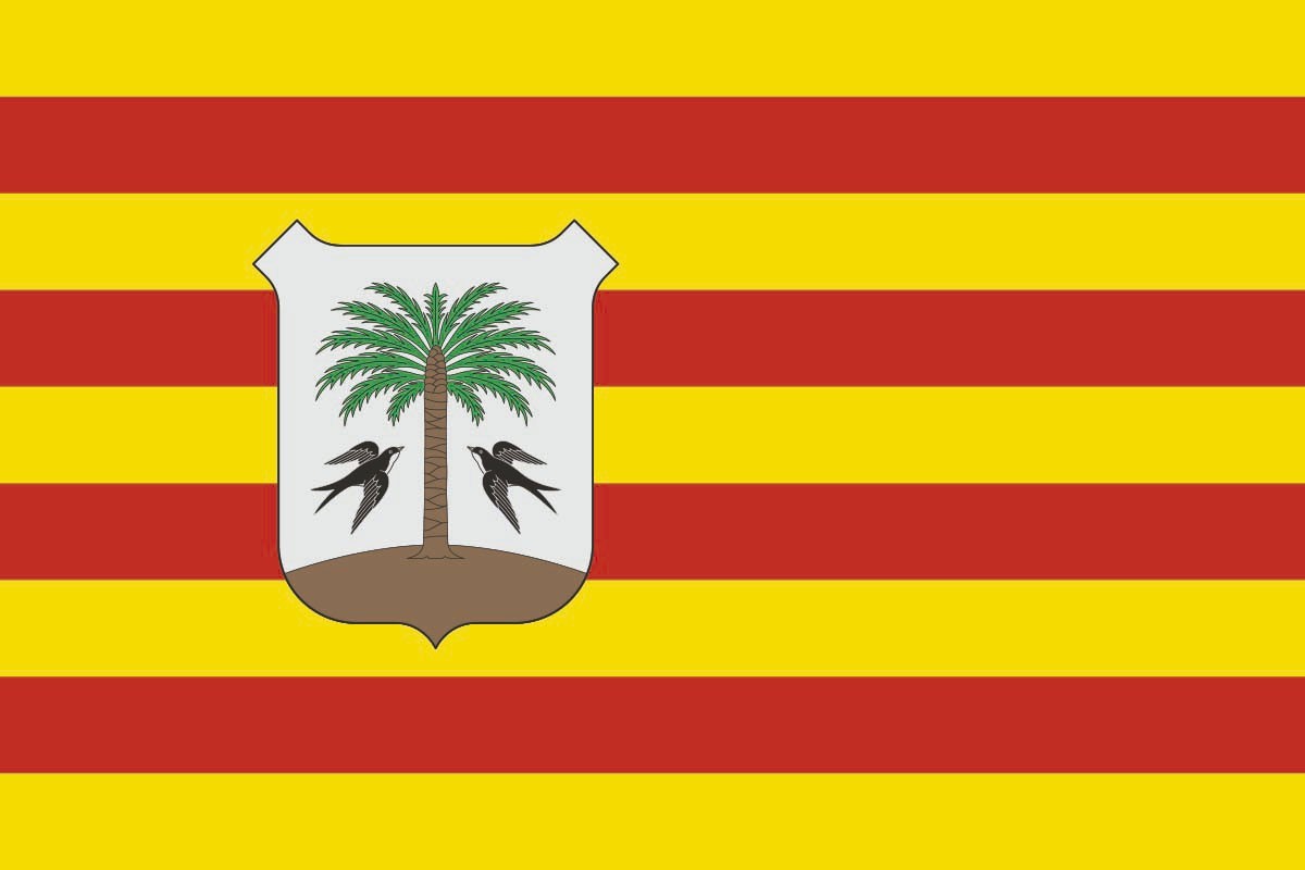 Bandera de Porreres de alta calidad para exterior Bandera de Porreres de alta calidad para exterior