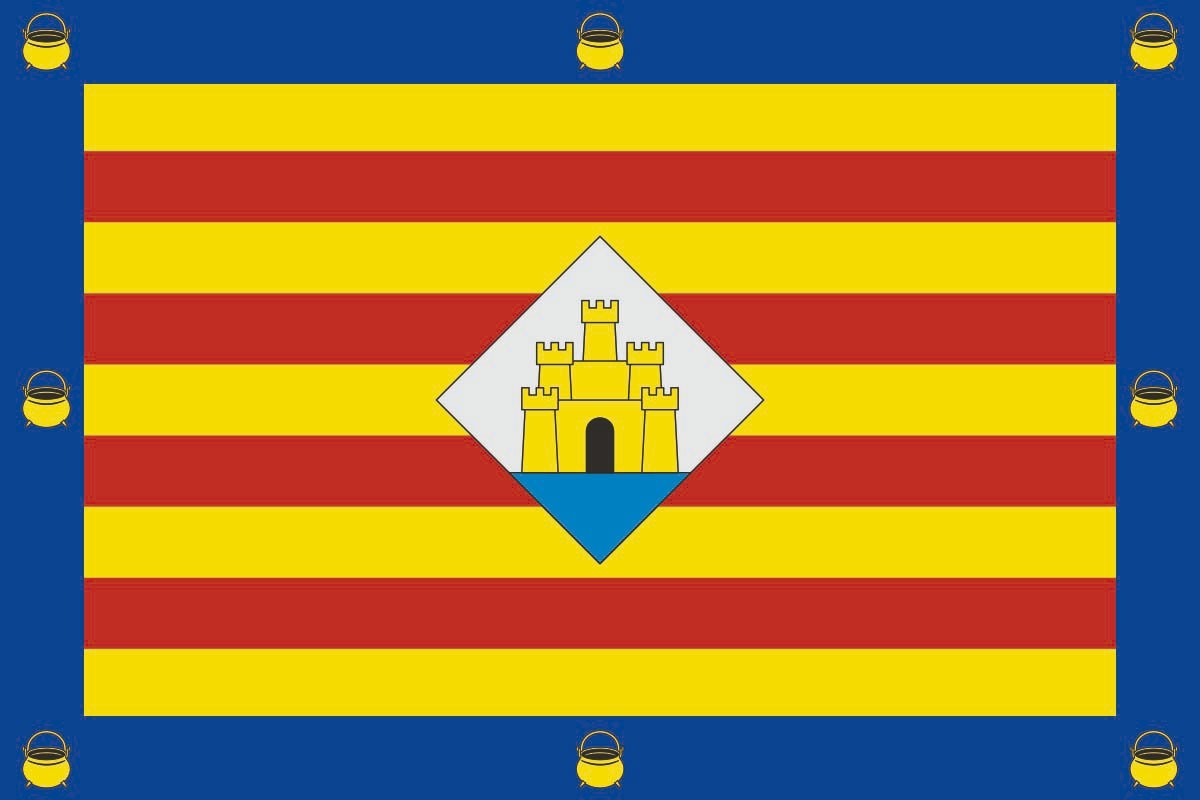 Bandera de San Antonio Abad de alta calidad para exterior
