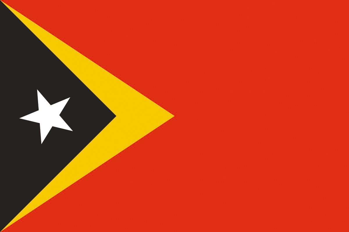 Bandera de despacho de Timor Oriental de alta calidad Bandera de despacho de Timor Oriental de alta calidad