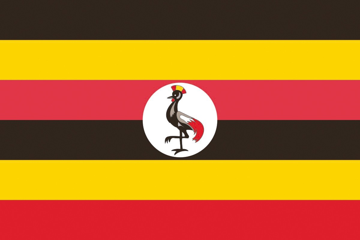 Bandera de despacho de Uganda de alta calidad Bandera de despacho de Uganda de alta calidad
