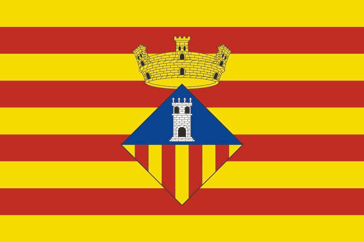 Bandera de Santa Eugènia de alta calidad para exterior Bandera de Santa Eugènia de alta calidad para exterior