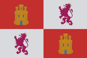 Bandera de Castilla y León de alta calidad para exterior 123
