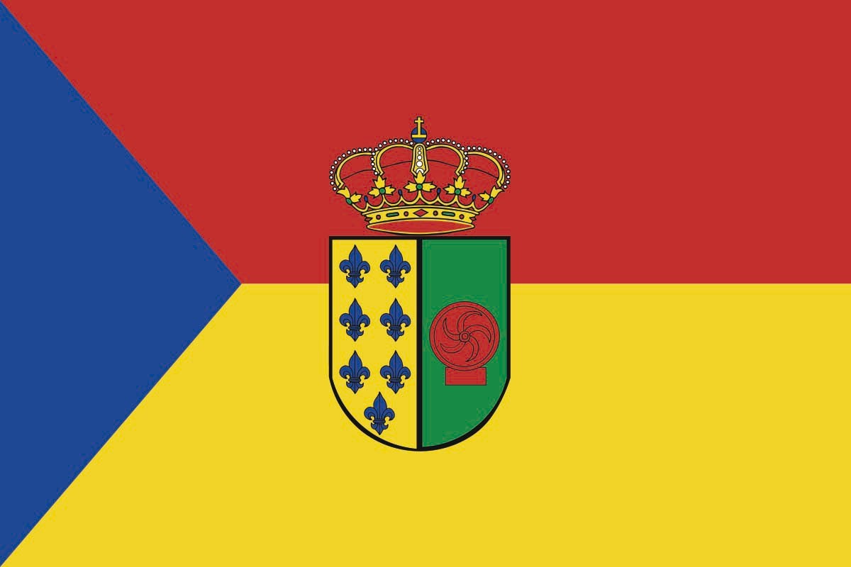 Bandera de Corrales de Buelna de alta calidad para exterior Bandera de Corrales de Buelna de alta calidad para exterior