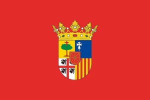 Bandera de despacho de Petilla de Aragón de alta calidad