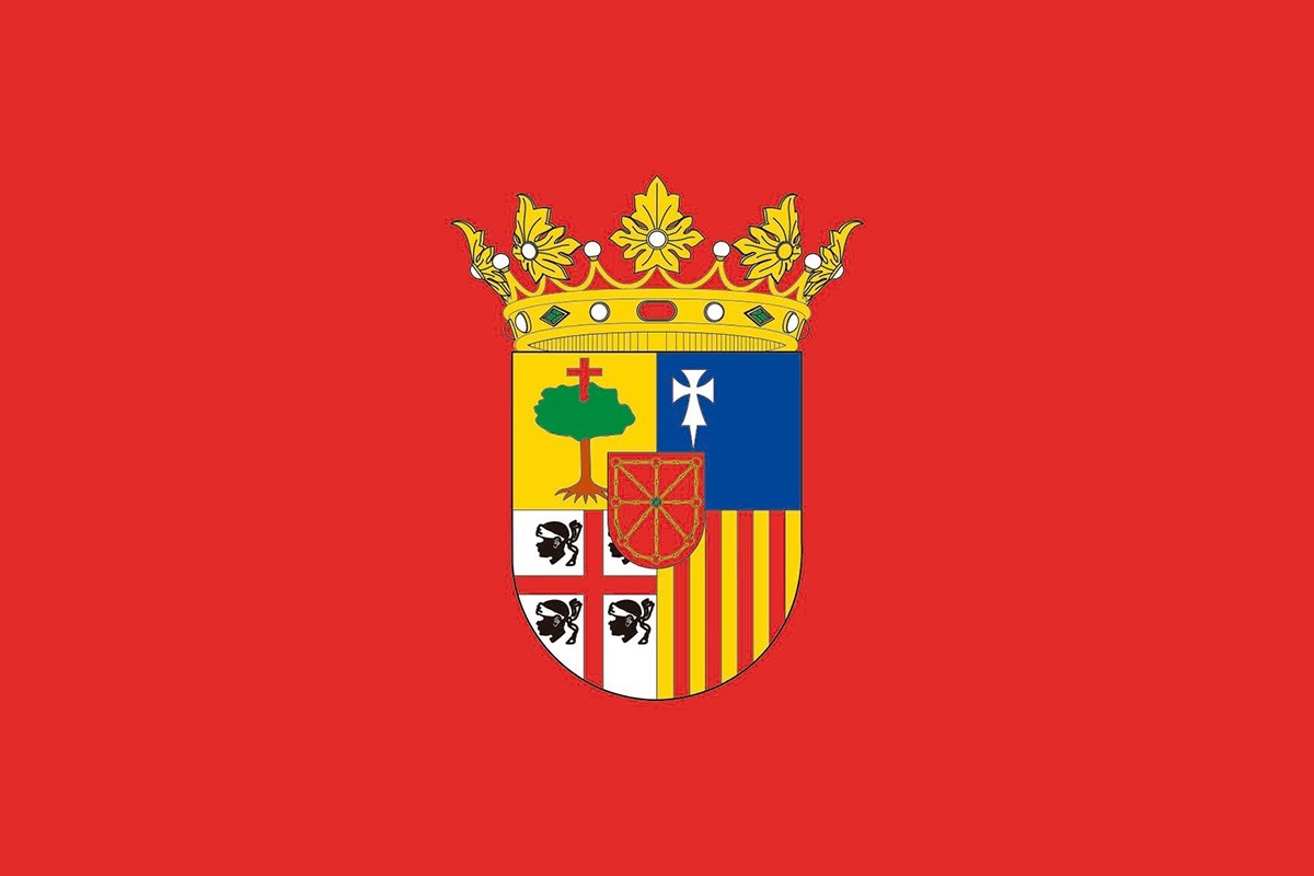 Bandera de despacho de Petilla de Aragón de alta calidad